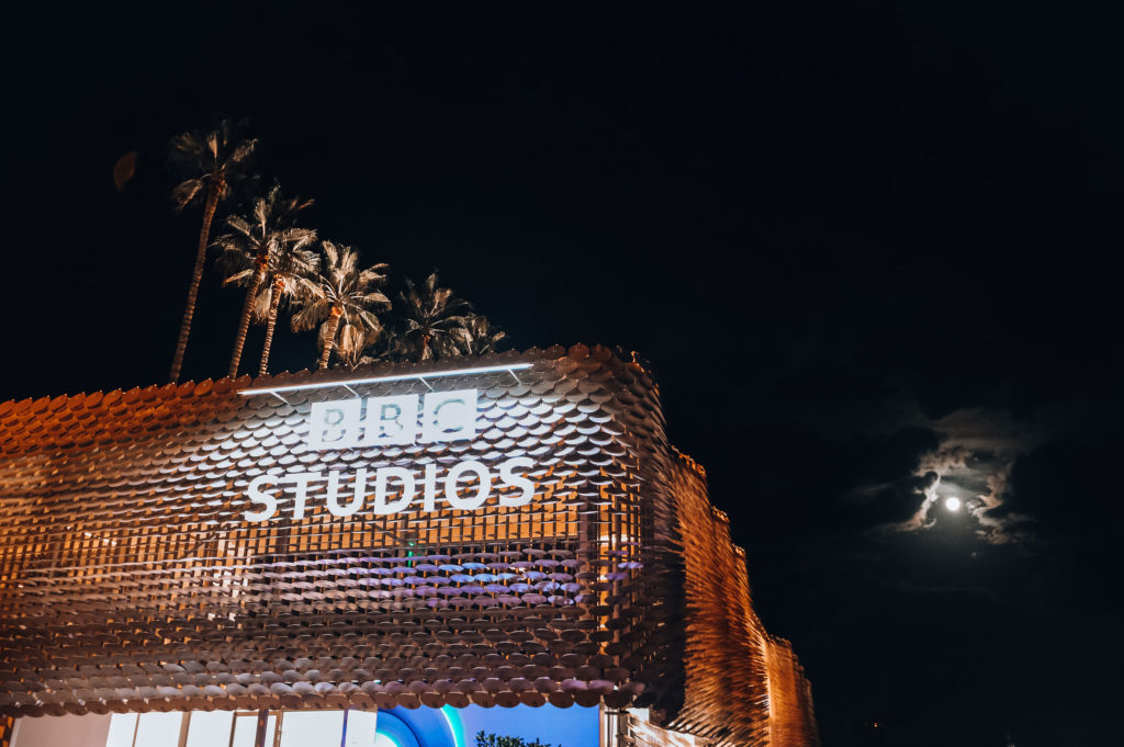 sustainable exhibition stand for BBC Studios in Cannes 